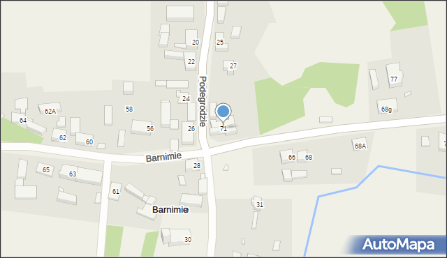 Barnimie, Barnimie, 71, mapa Barnimie