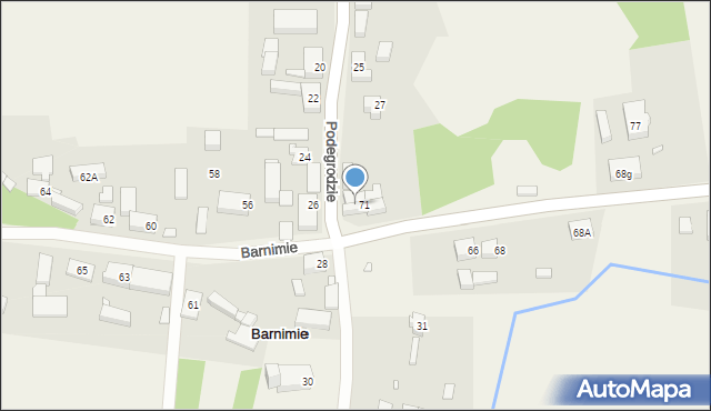 Barnimie, Barnimie, 71C, mapa Barnimie