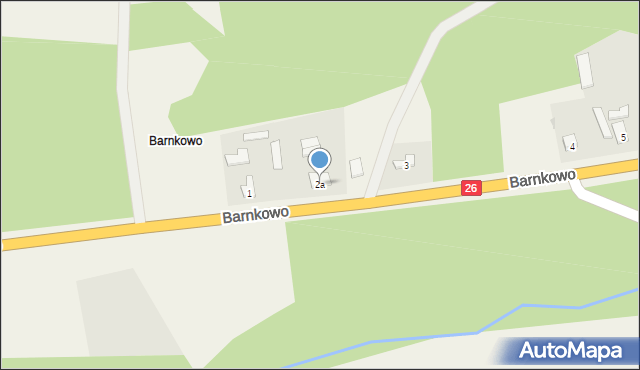 Barnkowo, Barnkowo, 2a, mapa Barnkowo