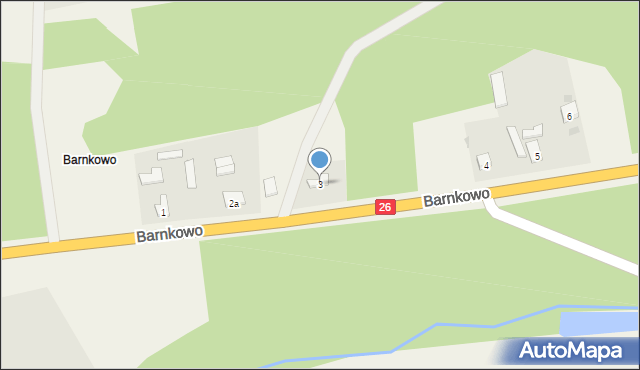 Barnkowo, Barnkowo, 3, mapa Barnkowo