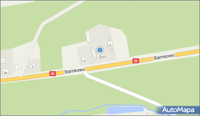 Barnkowo, Barnkowo, 5, mapa Barnkowo