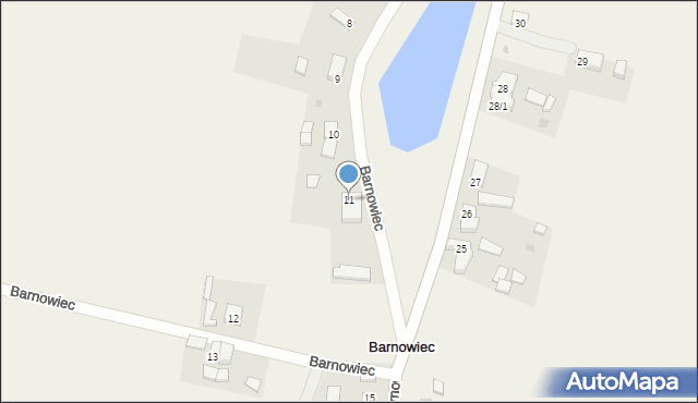 Barnowiec, Barnowiec, 11, mapa Barnowiec