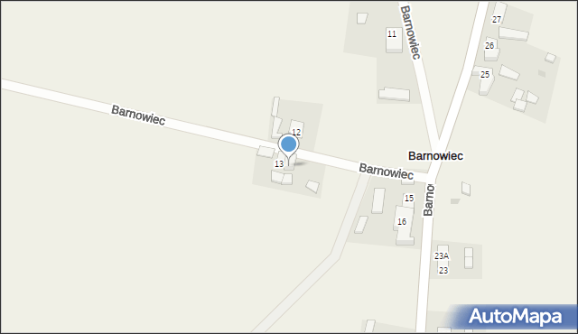 Barnowiec, Barnowiec, 13a, mapa Barnowiec