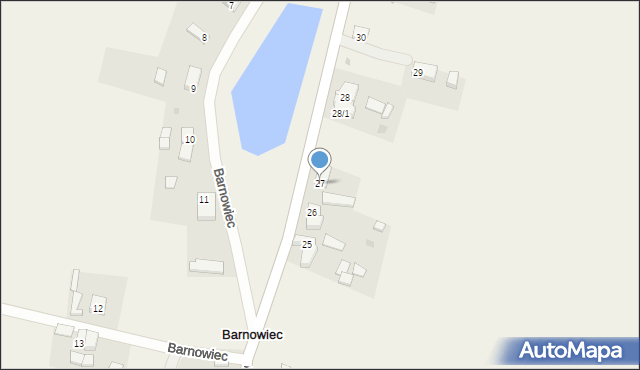 Barnowiec, Barnowiec, 27, mapa Barnowiec