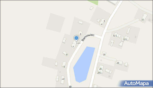 Barnowiec, Barnowiec, 7B, mapa Barnowiec