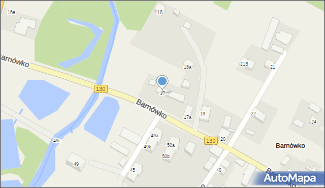 Barnówko, Barnówko, 17, mapa Barnówko