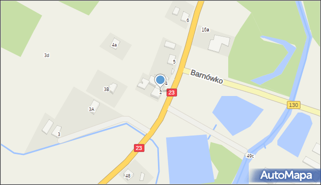 Barnówko, Barnówko, 2, mapa Barnówko