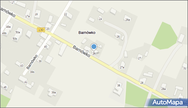 Barnówko, Barnówko, 25, mapa Barnówko