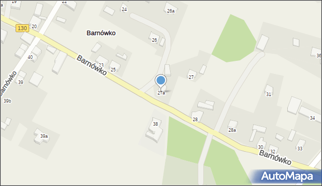 Barnówko, Barnówko, 27a, mapa Barnówko