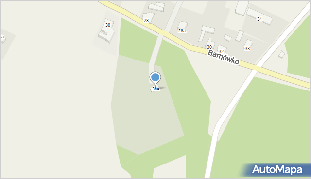 Barnówko, Barnówko, 38a, mapa Barnówko