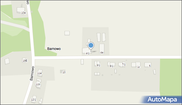 Barnowo, Barnowo, 4/2, mapa Barnowo