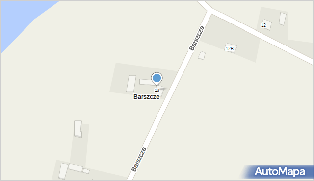 Barszcze, Barszcze, 13, mapa Barszcze