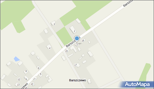 Barszczewo, Barszczewo, 1, mapa Barszczewo