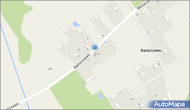 Barszczewo, Barszczewo, 10, mapa Barszczewo