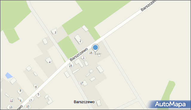 Barszczewo, Barszczewo, 16a, mapa Barszczewo