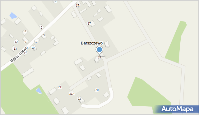 Barszczewo, Barszczewo, 19, mapa Barszczewo