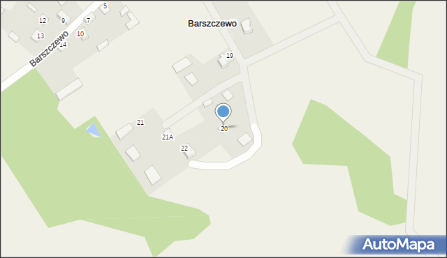 Barszczewo, Barszczewo, 20, mapa Barszczewo