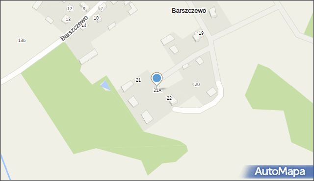 Barszczewo, Barszczewo, 21A, mapa Barszczewo