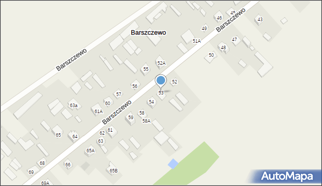 Barszczewo, Barszczewo, 53, mapa Barszczewo