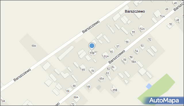 Barszczewo, Barszczewo, 63a, mapa Barszczewo