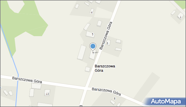 Barszczowa Góra, Barszczowa Góra, 7, mapa Barszczowa Góra