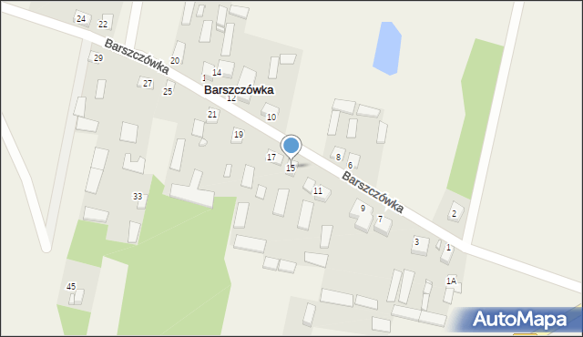 Barszczówka, Barszczówka, 15, mapa Barszczówka