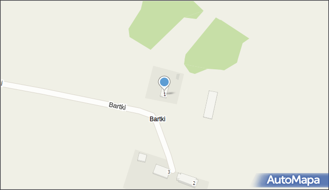 Bartki, Bartki, 1, mapa Bartki