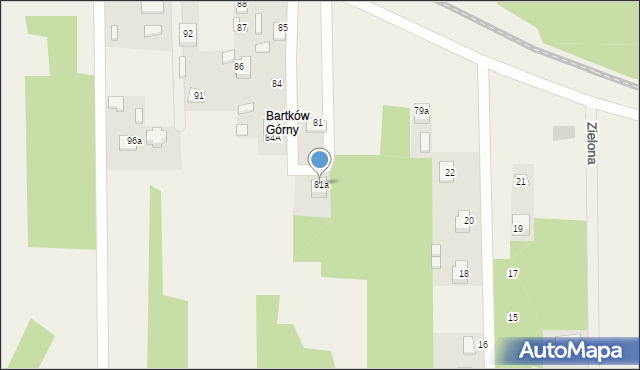 Bartków, Bartków, 81a, mapa Bartków