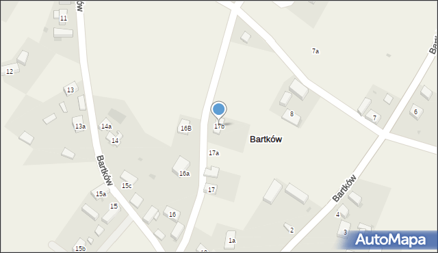 Bartków, Bartków, 17b, mapa Bartków