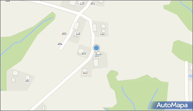 Bartkowa-Posadowa, Bartkowa-Posadowa, 121, mapa Bartkowa-Posadowa