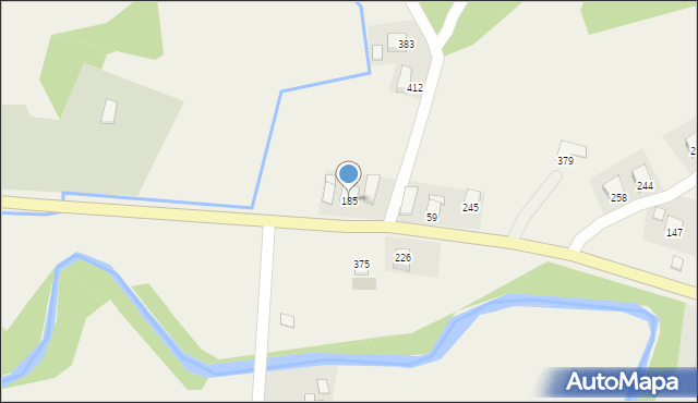 Bartkowa-Posadowa, Bartkowa-Posadowa, 185, mapa Bartkowa-Posadowa