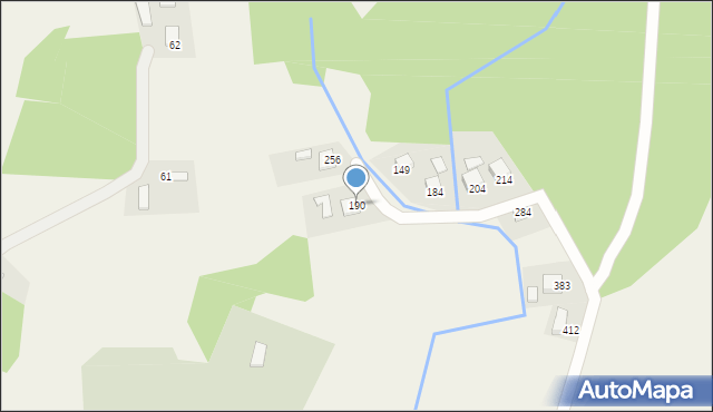 Bartkowa-Posadowa, Bartkowa-Posadowa, 190, mapa Bartkowa-Posadowa