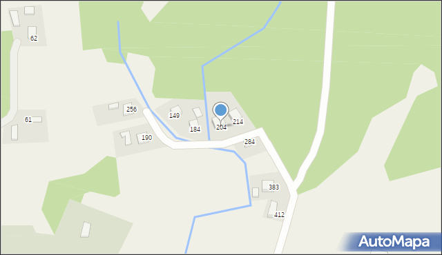 Bartkowa-Posadowa, Bartkowa-Posadowa, 204, mapa Bartkowa-Posadowa
