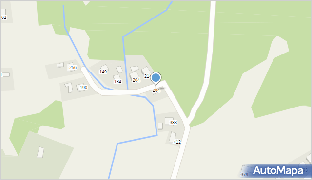 Bartkowa-Posadowa, Bartkowa-Posadowa, 284, mapa Bartkowa-Posadowa