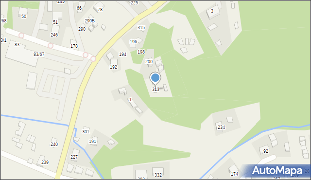 Bartkowa-Posadowa, Bartkowa-Posadowa, 313, mapa Bartkowa-Posadowa