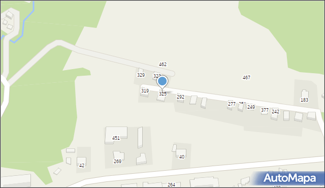 Bartkowa-Posadowa, Bartkowa-Posadowa, 325, mapa Bartkowa-Posadowa