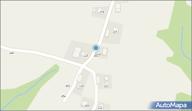 Bartkowa-Posadowa, Bartkowa-Posadowa, 401, mapa Bartkowa-Posadowa
