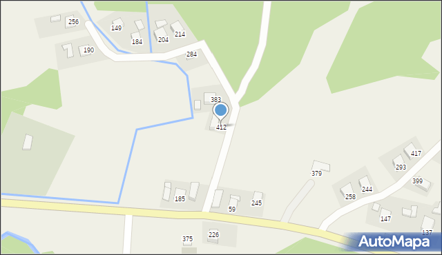 Bartkowa-Posadowa, Bartkowa-Posadowa, 412, mapa Bartkowa-Posadowa