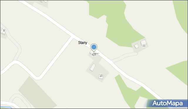 Bartkowa-Posadowa, Bartkowa-Posadowa, 425, mapa Bartkowa-Posadowa