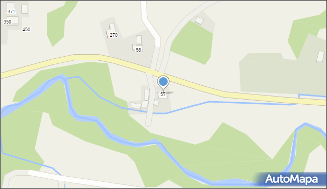 Bartkowa-Posadowa, Bartkowa-Posadowa, 57, mapa Bartkowa-Posadowa