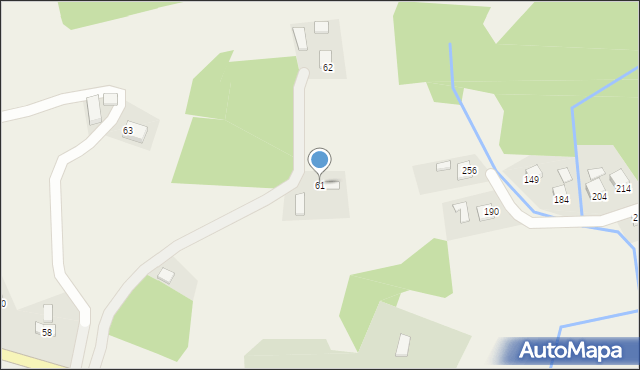 Bartkowa-Posadowa, Bartkowa-Posadowa, 61, mapa Bartkowa-Posadowa