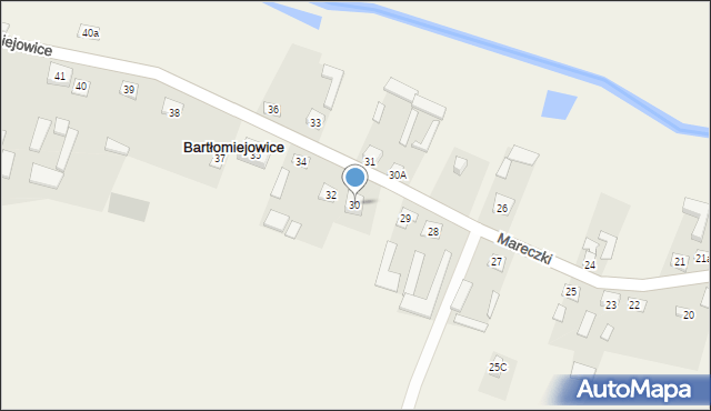 Bartłomiejowice, Bartłomiejowice, 30, mapa Bartłomiejowice