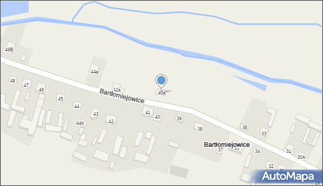 Bartłomiejowice, Bartłomiejowice, 40a, mapa Bartłomiejowice