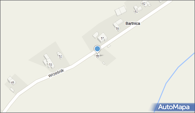 Bartnica, Bartnica, 55, mapa Bartnica