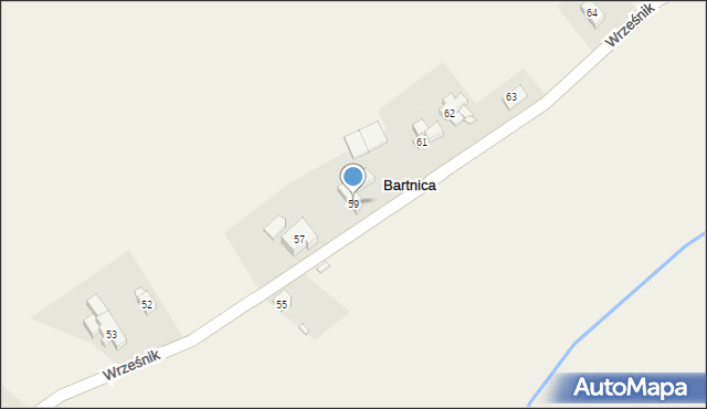 Bartnica, Bartnica, 59, mapa Bartnica