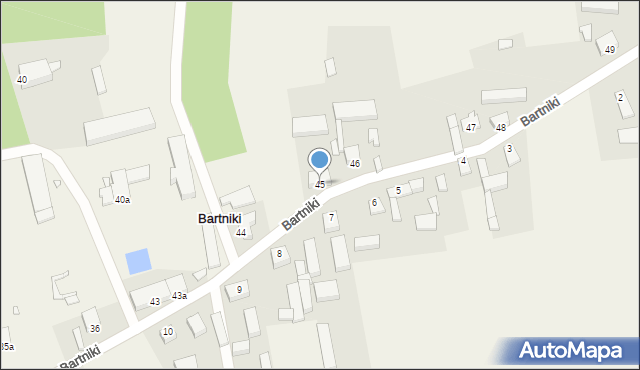 Bartniki, Bartniki, 45, mapa Bartniki