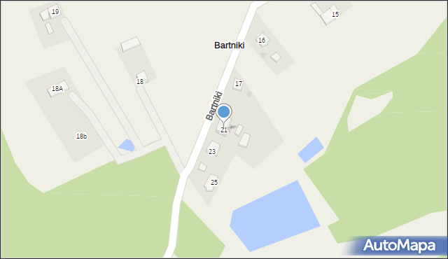 Bartniki, Bartniki, 21, mapa Bartniki