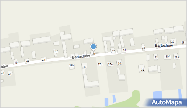 Bartochów, Bartochów, 38, mapa Bartochów