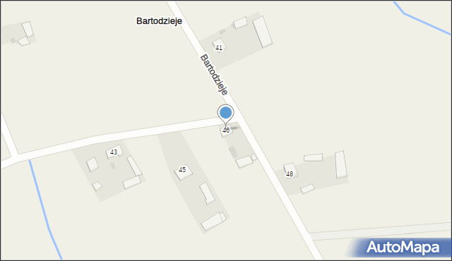 Bartodzieje, Bartodzieje, 46, mapa Bartodzieje