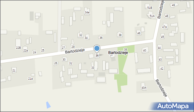 Bartodzieje, Bartodzieje, 35, mapa Bartodzieje